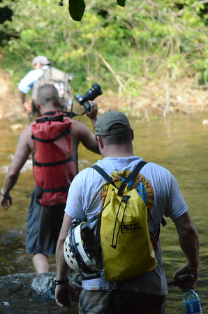 Crossing a River in Belize